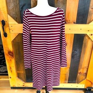 Lou & Grey French terry striped dress, size S